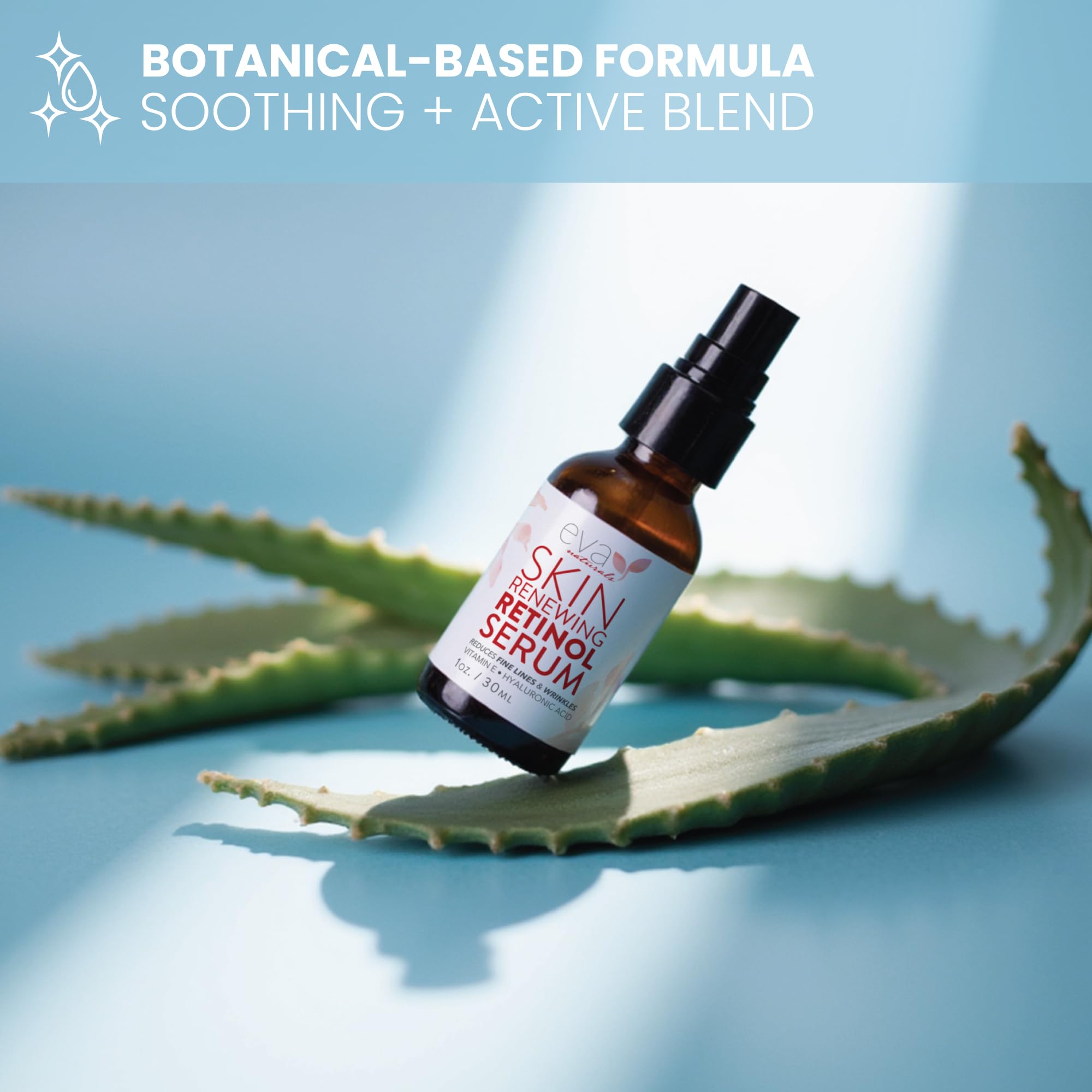 Eva Naturals Retinol Serum is clean beauty—parabens free, sulfates free.
