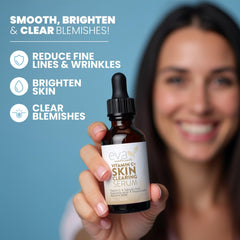 Eva Naturals serum texture close-up showing light, fast absorption.
