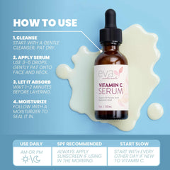 Daily routine image with Eva Naturals Serum integrated into care