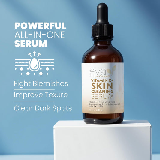 Eva Naturals Vitamin C Serum dropper for precise application.