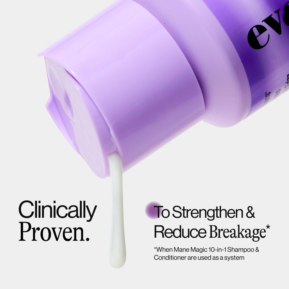 Eva NYC Mane Magic creamy texture ready to smooth hair.