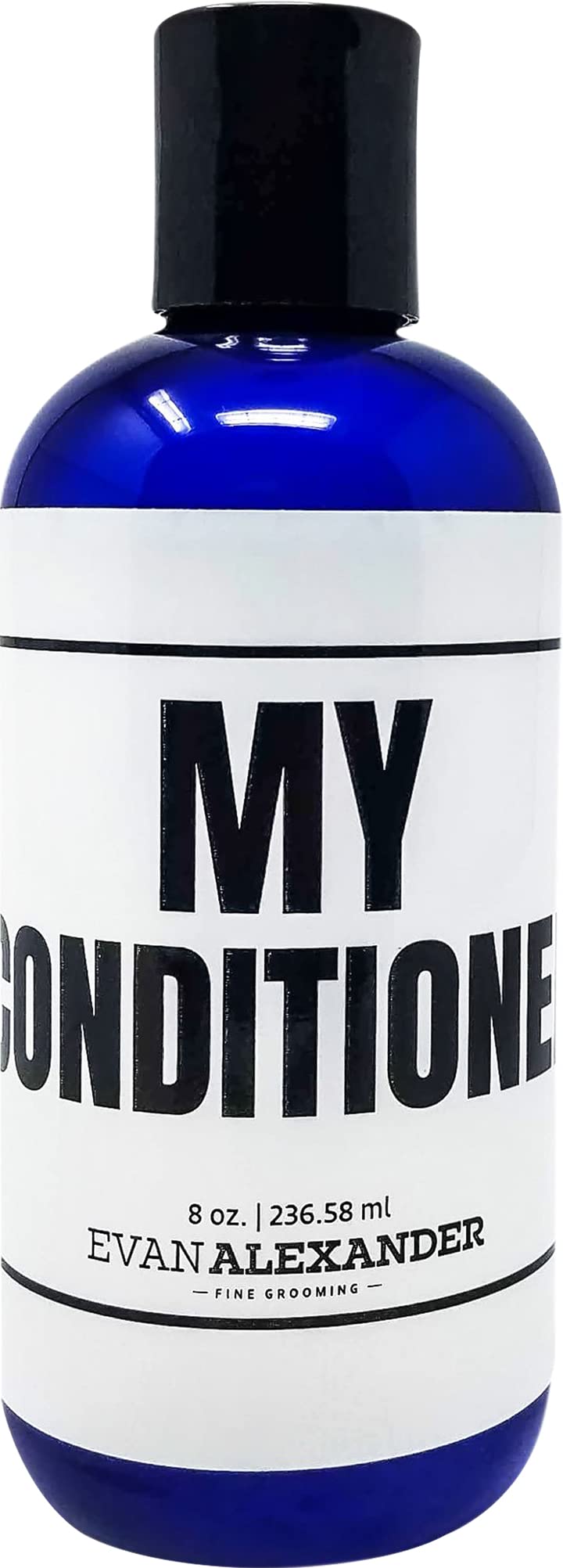 Evan Alexander MY Conditioner bottle close-up with minty scent for scalp care