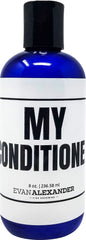 Evan Alexander MY Conditioner bottle close-up with minty scent for scalp care