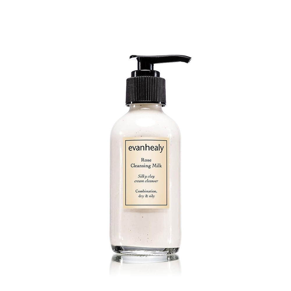 Evanhealy Rose Cleansing Milk bottle for gentle daily cleanse.