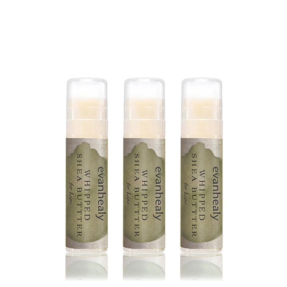 evanhealy Whipped Shea Butter Lips Pack delivers lasting moisture for dry lips in a portable tube