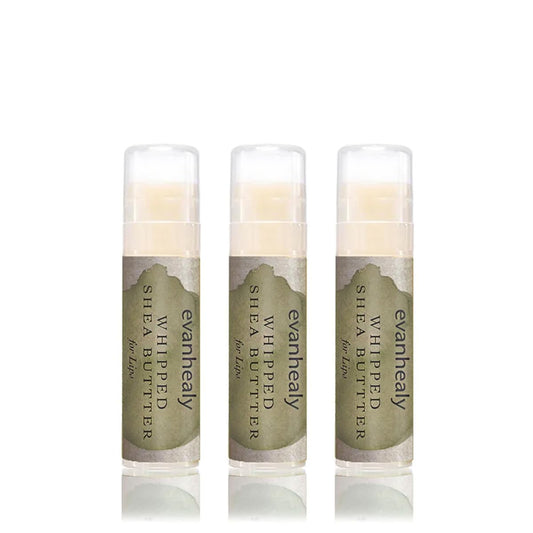 evanhealy Whipped Shea Butter Lips Pack delivers lasting moisture for dry lips in a portable tube