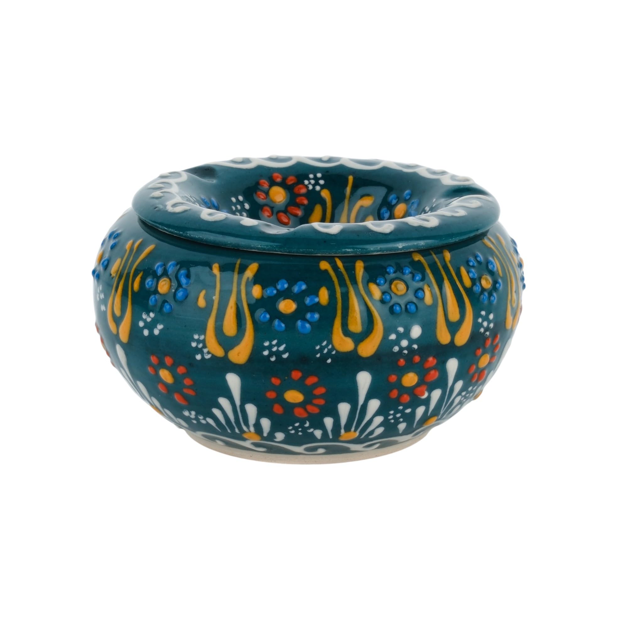 EVANILIFE Decorative Ceramic Jar with detailed patterns enhances room decor and cultural charm.