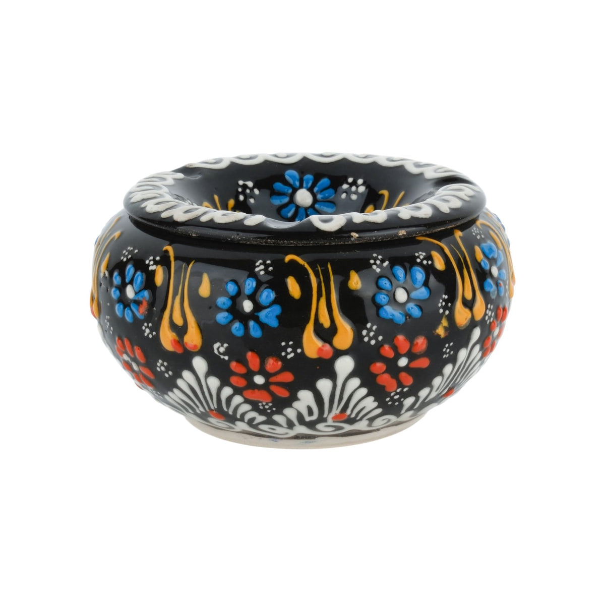 EVANILIFE decorative ceramic jar with windproof lid, vibrant colors for stylish storage.