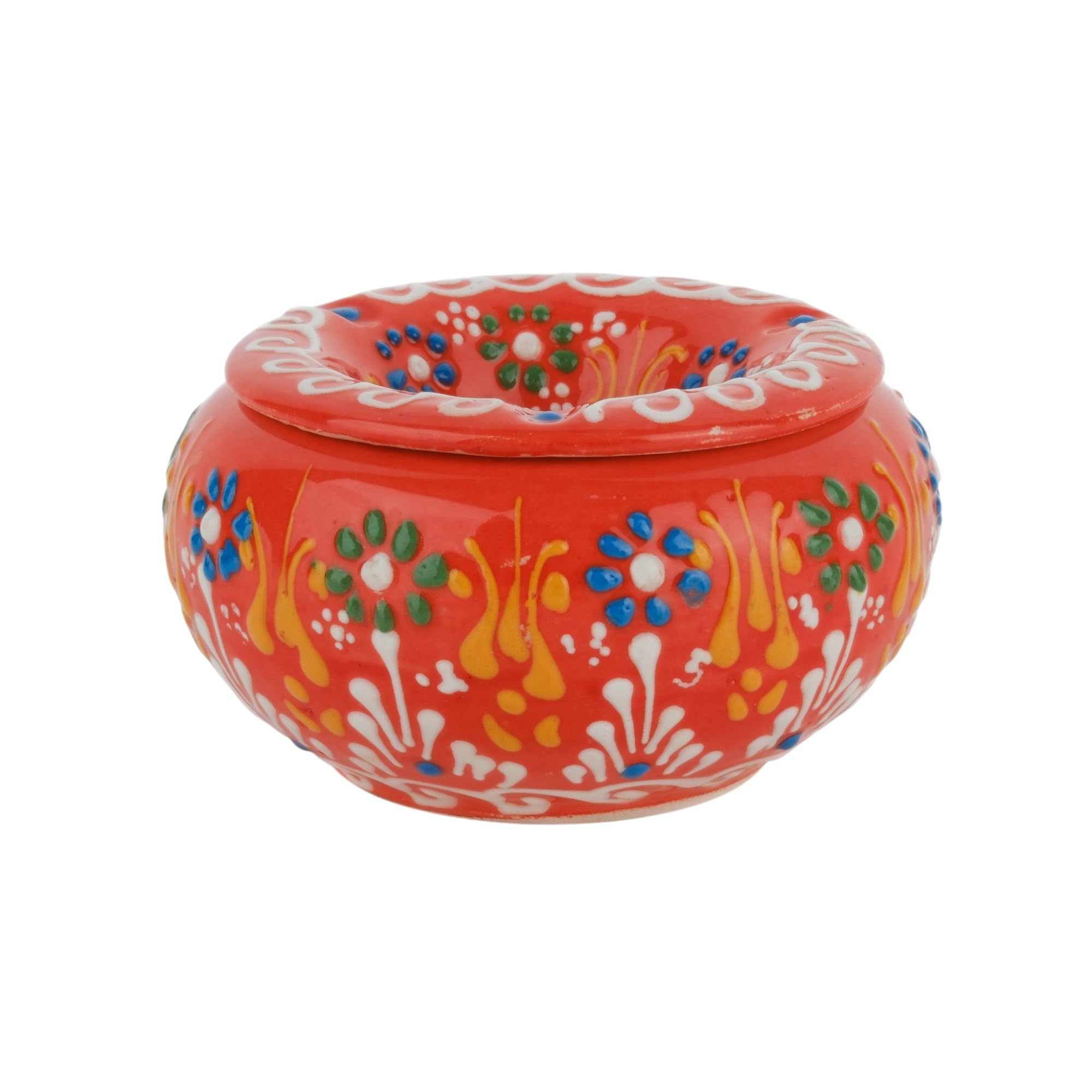 EVANILIFE decorative ceramic jar with lid showing windproof seal for secure storage.