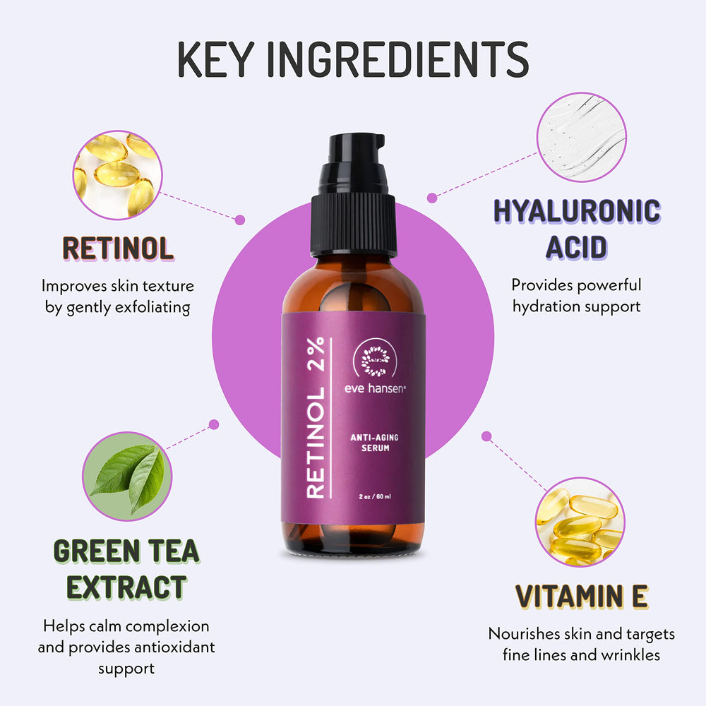 Eve Hansen Retinol Serum dropper close-up with nourishing jojoba oil