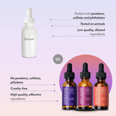 Eve Hansen serum application scene suggesting a streamlined daily routine.