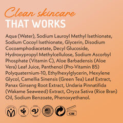 Eve Hansen Vitamin C Cleanser vegan cruelty-free formula on clean packaging