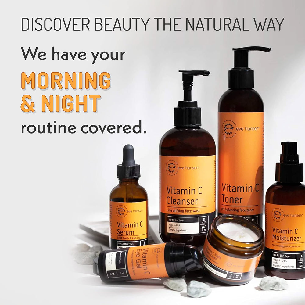 Eve Hansen Vitamin C Face Moisturizer with jojoba oil for balanced hydration.