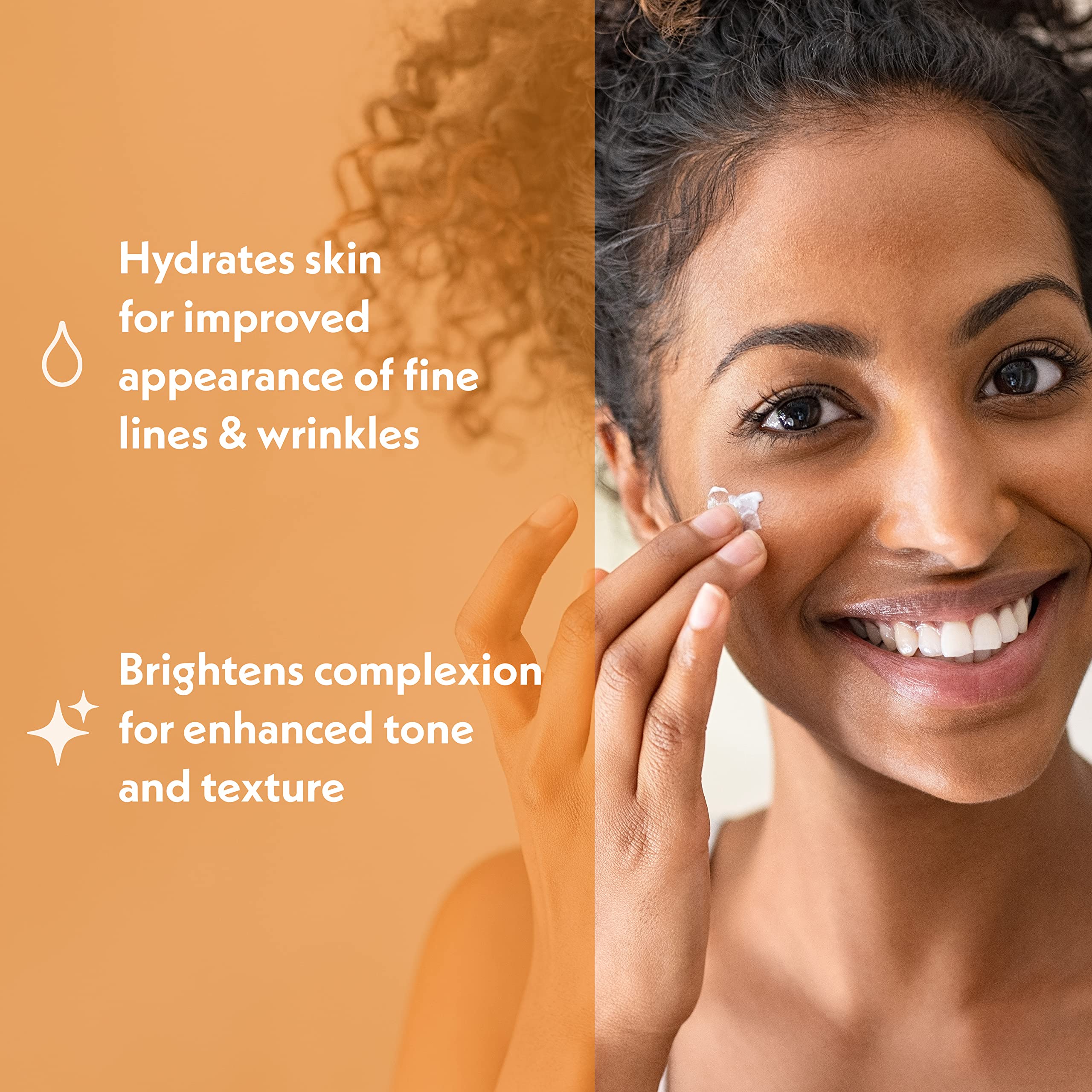 Eve Hansen Vitamin C Face Moisturizer under makeup with non-greasy finish.