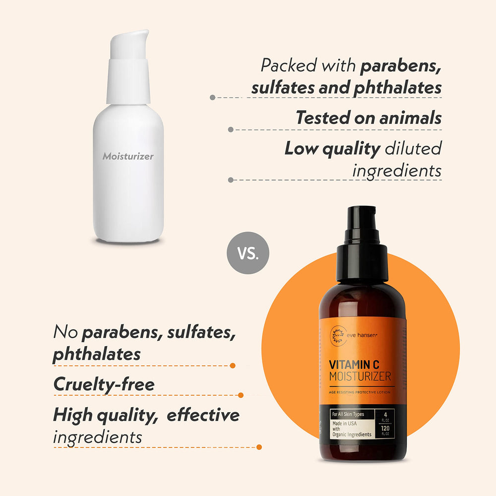 Eve Hansen Vitamin C Face Moisturizer soft glow highlighting skin softness.