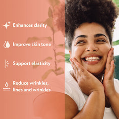 Eve Hansen Vitamin C Serum application close-up showing smooth texture.