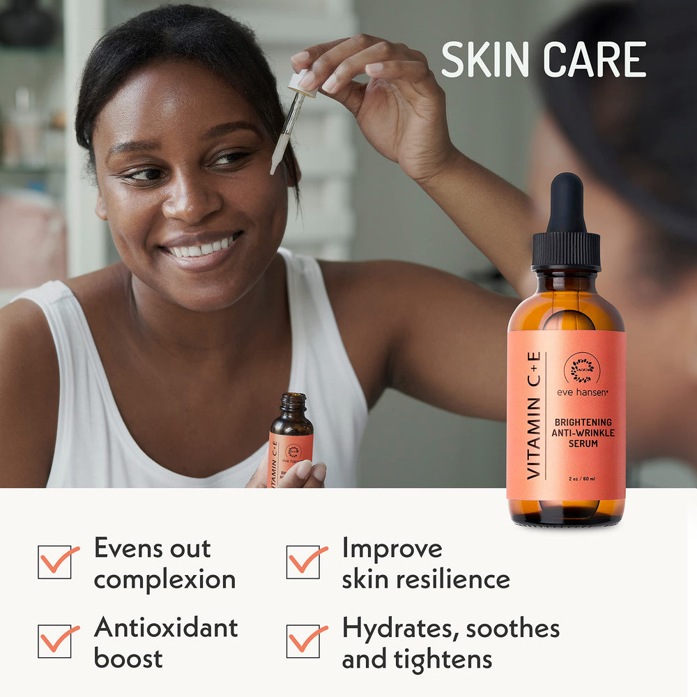 Eve Hansen Vitamin C Serum ingredient highlight featuring vitamin E for antioxidant support.
