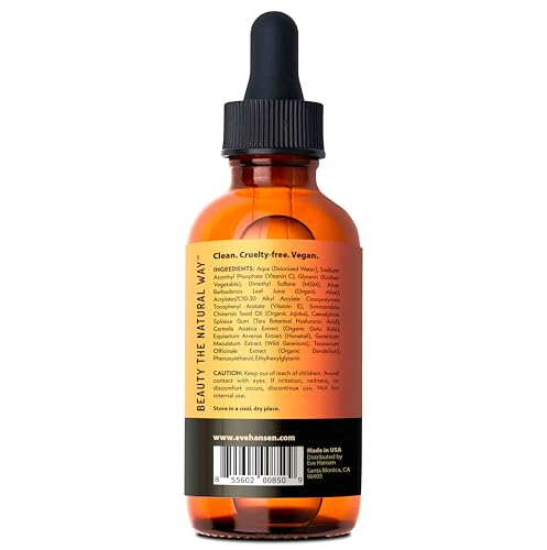 Eve Hansen Vitamin C Serum pump action showing easy daily application.
