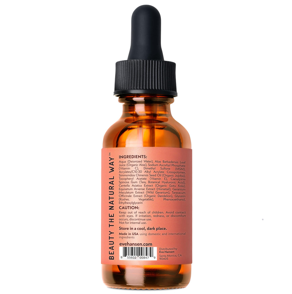 Eve Hansen Vitamin C Serum made in USA with cruelty-free formulation.