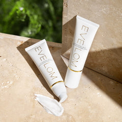 EVE LOM Daily Protection SPF 50 niacinamide-enhanced formula supports skin resilience.