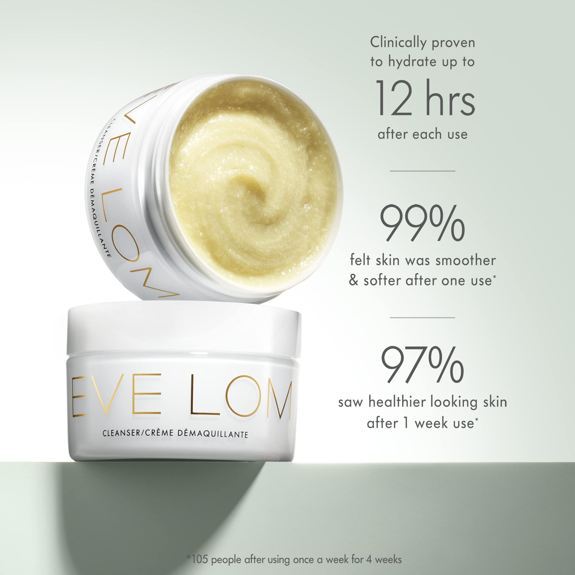 EVE LOM Removes Waterproof Makeup with balm for clean, residue-free skin