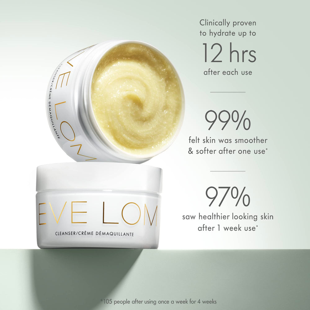 EVE LOM Removes Waterproof Makeup with balm for clean, residue-free skin