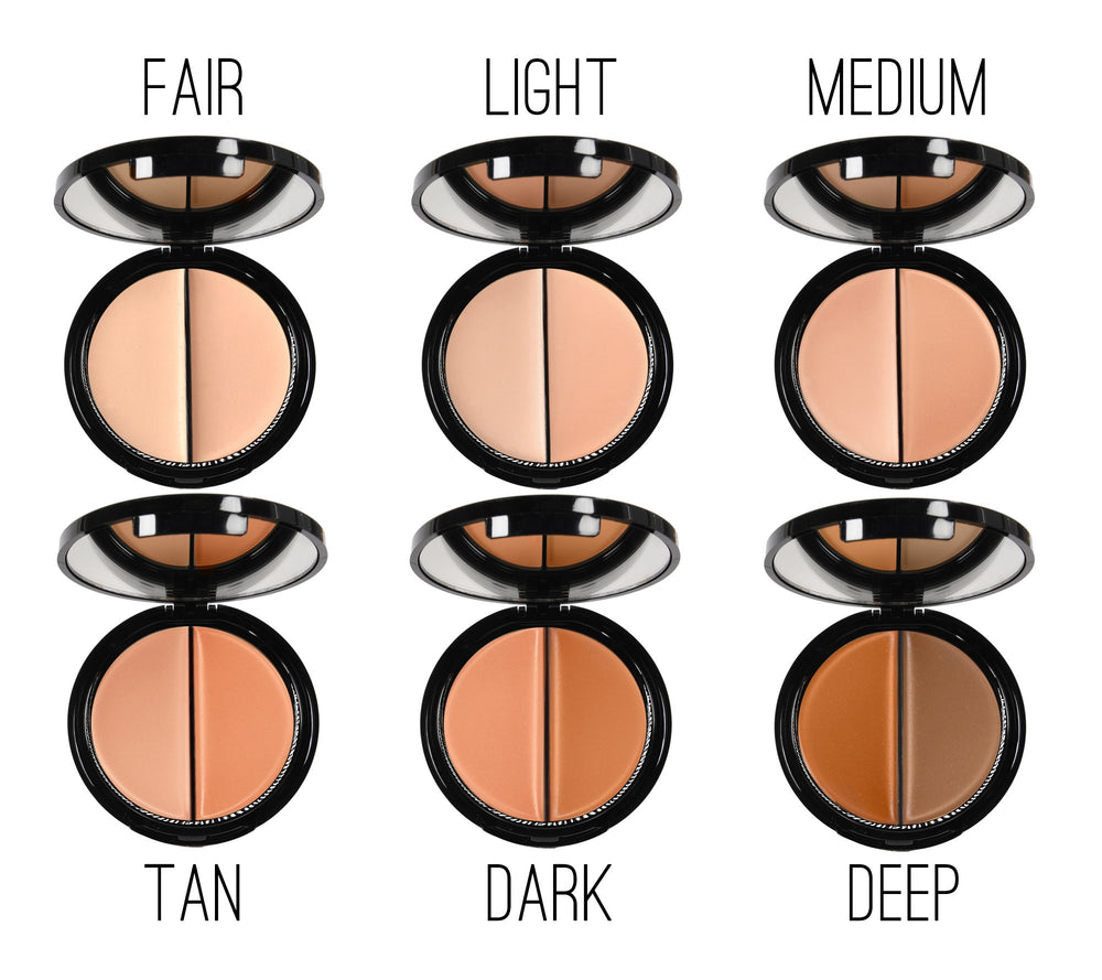 EVE PEARL Dual Salmon Concealer brightening effect around eyes and skin.