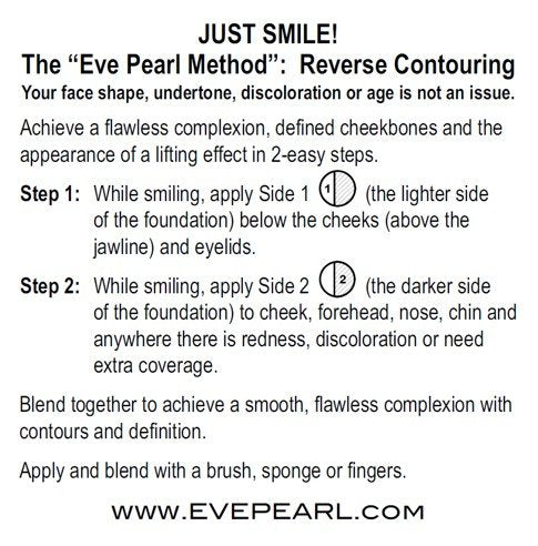 EVE PEARL HD Dual Foundation natural matte finish in action.