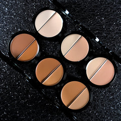 EVE PEARL HD Dual Foundation applied look for acne-prone skin.