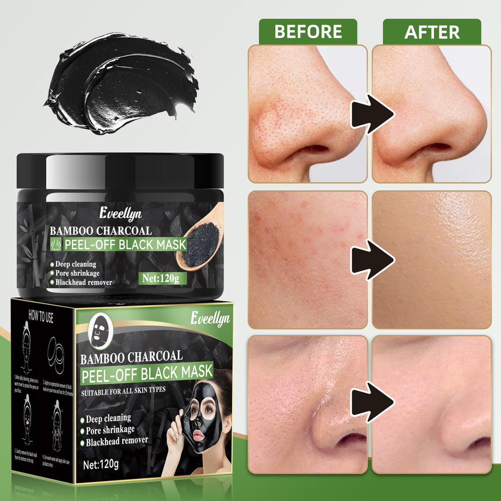 Eveellyn Peel-off Mask on cheek showing impurity removal