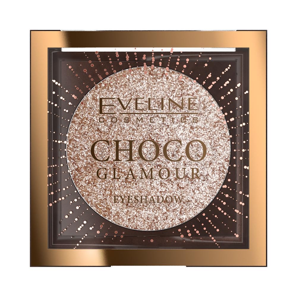 Eveline Moon Sparkle compact swatch adds instant shine to the lid