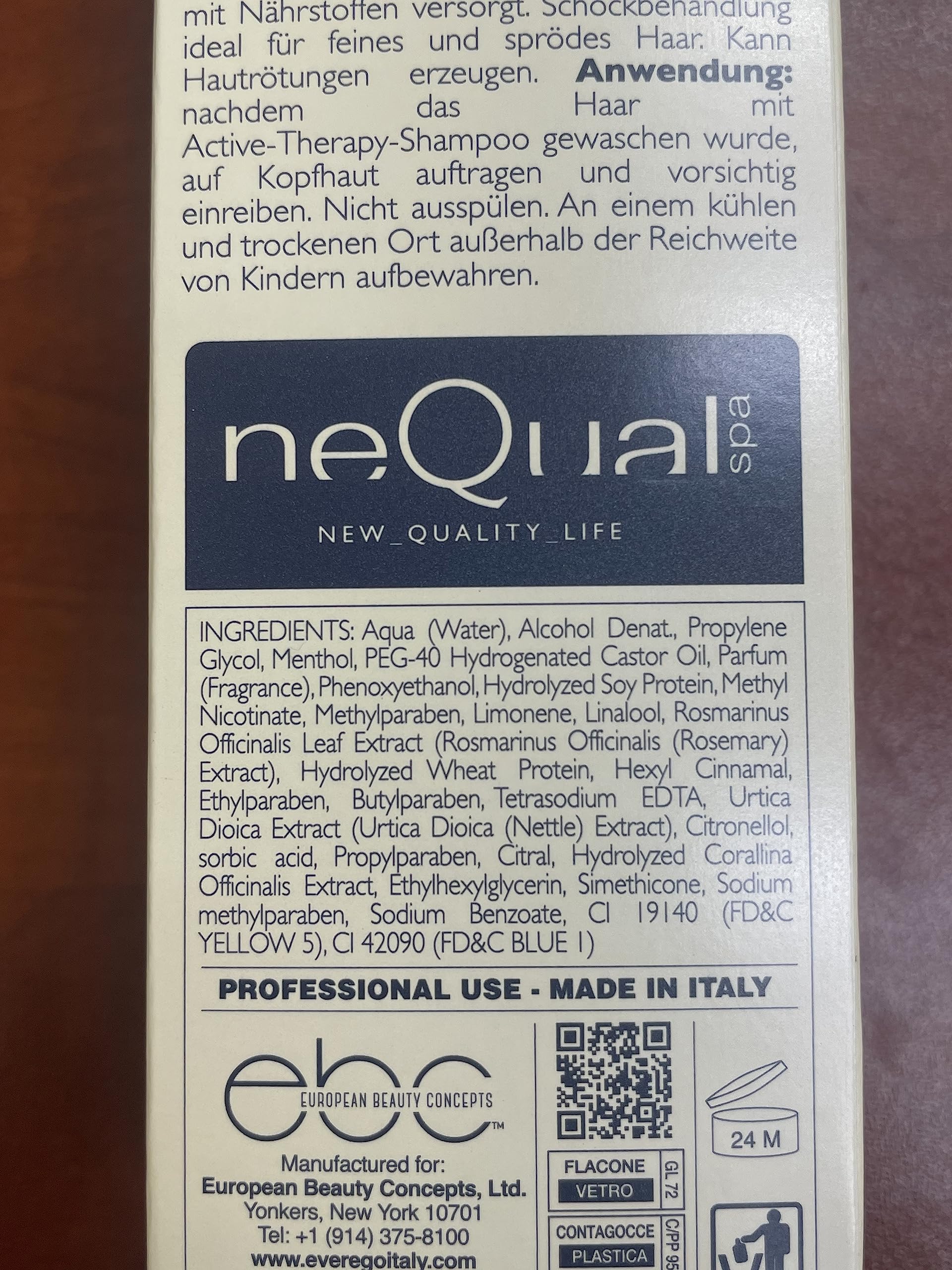 Ever Ego Nequal Intensive Energizing Lotion texture swirl, rich absorption for energized skin
