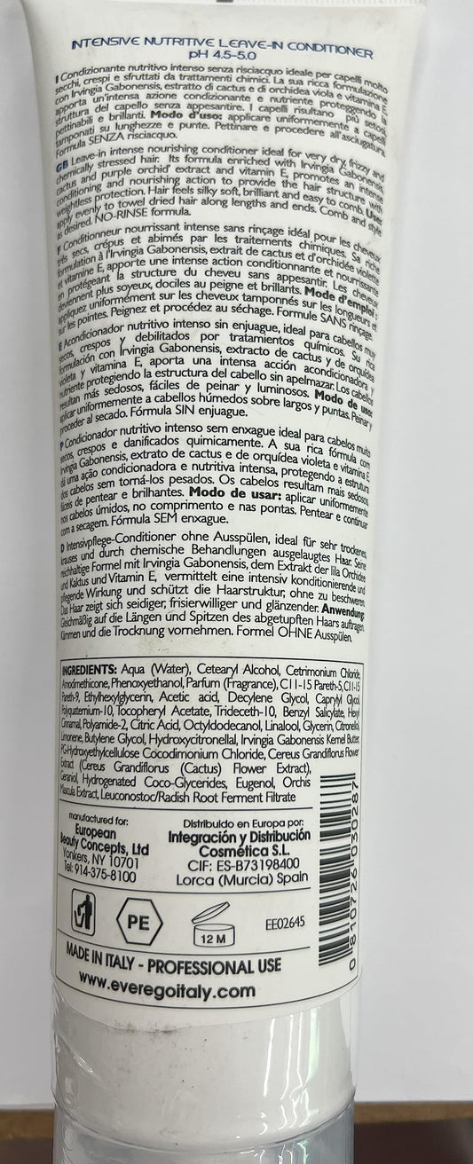 Ever Ego Nourishing Intensive Leave-in Conditioner texture close-up—natural oils deliver moisture and shine.