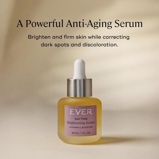 EVER Vitamin C serum dropper ready for precise application.
