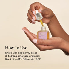 EVER Vitamin C serum beside moisturizer to suggest layering in routine.
