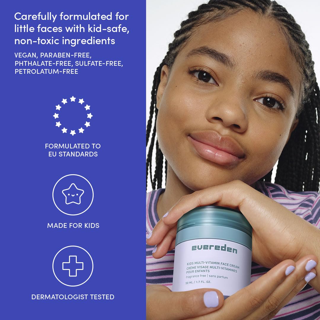 Close-up of Evereden texture showing fragrance-free formula for kids