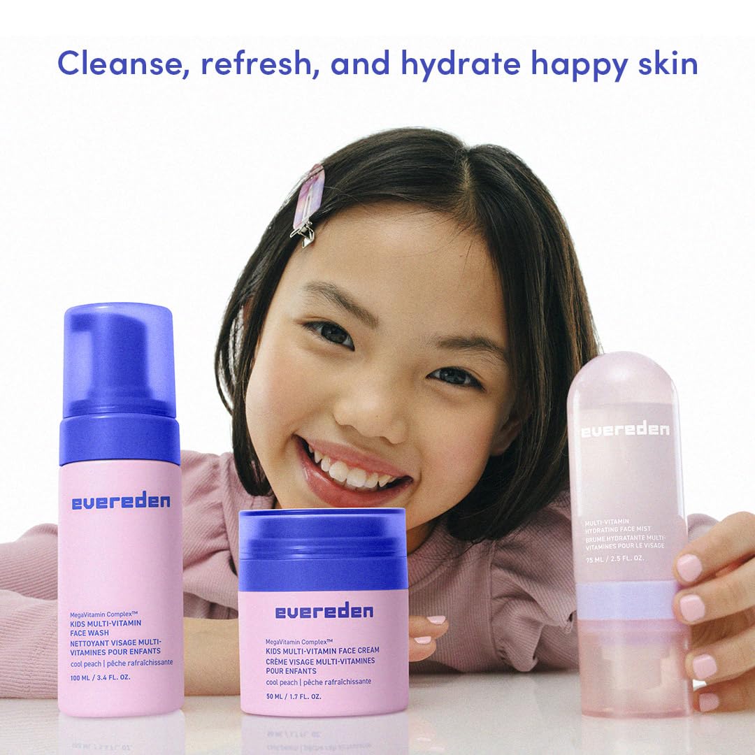 Evereden Kids Face Cream close-up showing creamy hydration.