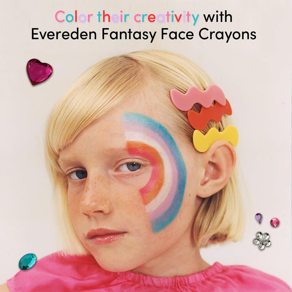 Evereden Fantasy Face Crayon Little Lilac closeup application with smooth glide