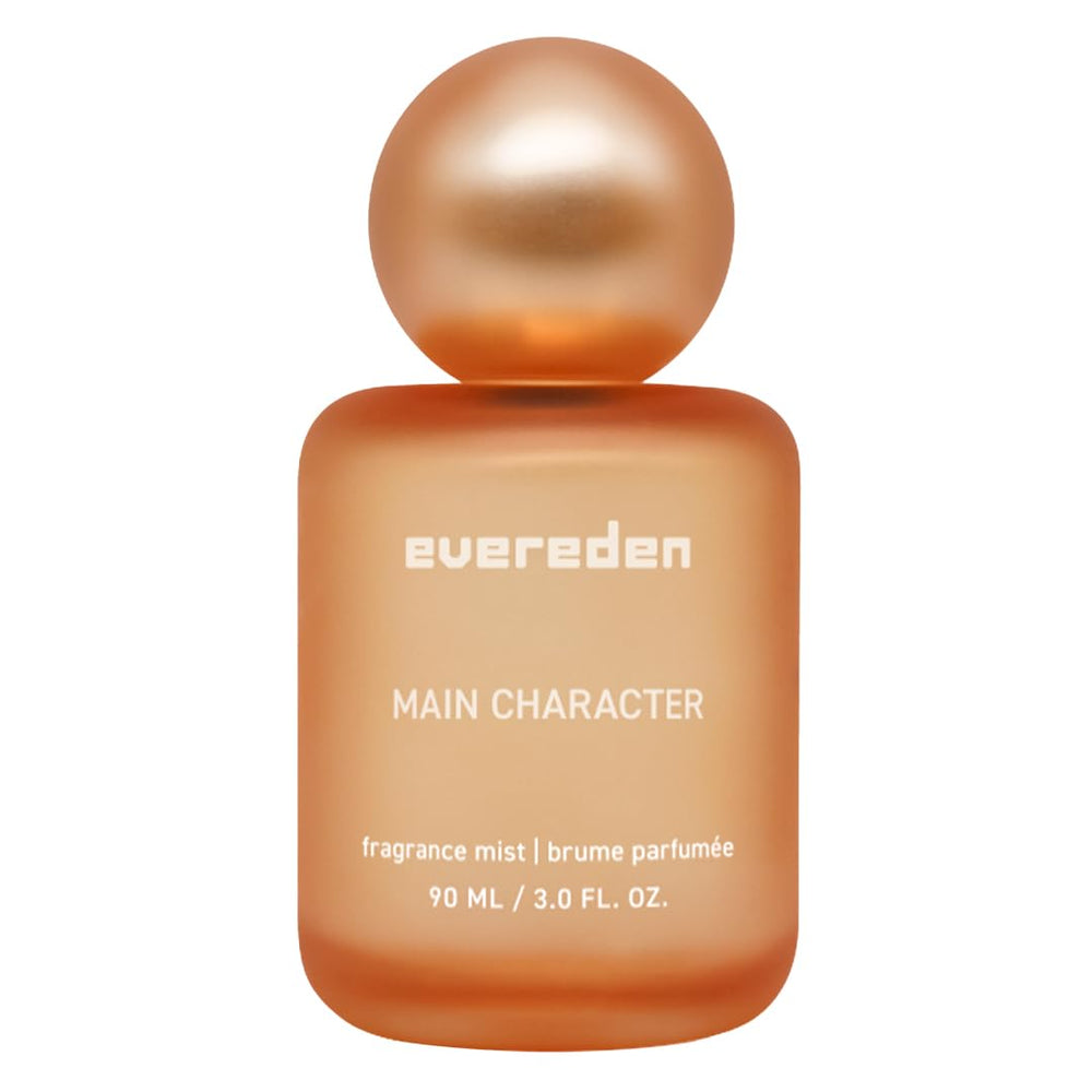 Evereden fragrance mist main character bottle, front view for daily scent expression.