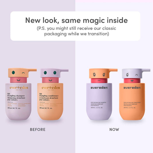 Evereden Kids Detangler Conditioner bottle for smoother, manageable hair