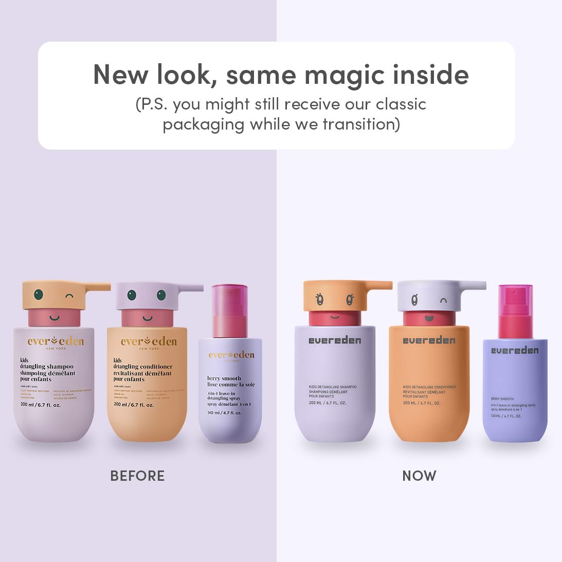 Evereden kids conditioner leaves hair silky and ready for detangling.