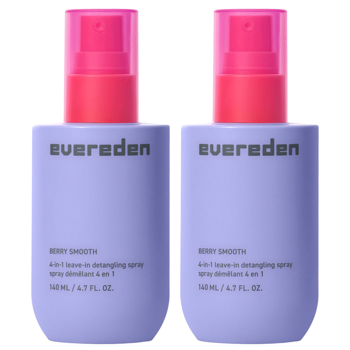Evereden Kids Detangler Spray bottle closeup for easier brushing and knot-free hair.