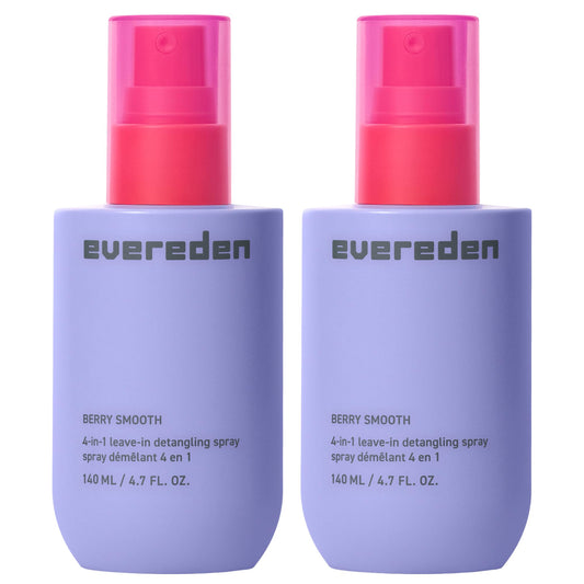 Evereden Kids Detangler Spray bottle closeup for easier brushing and knot-free hair.