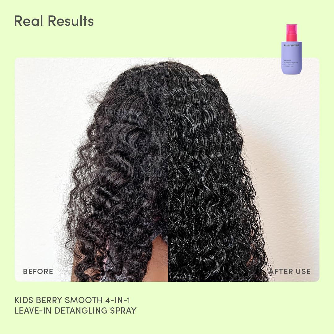 Evereden Kids Detangler Spray pack of two ready for family use.