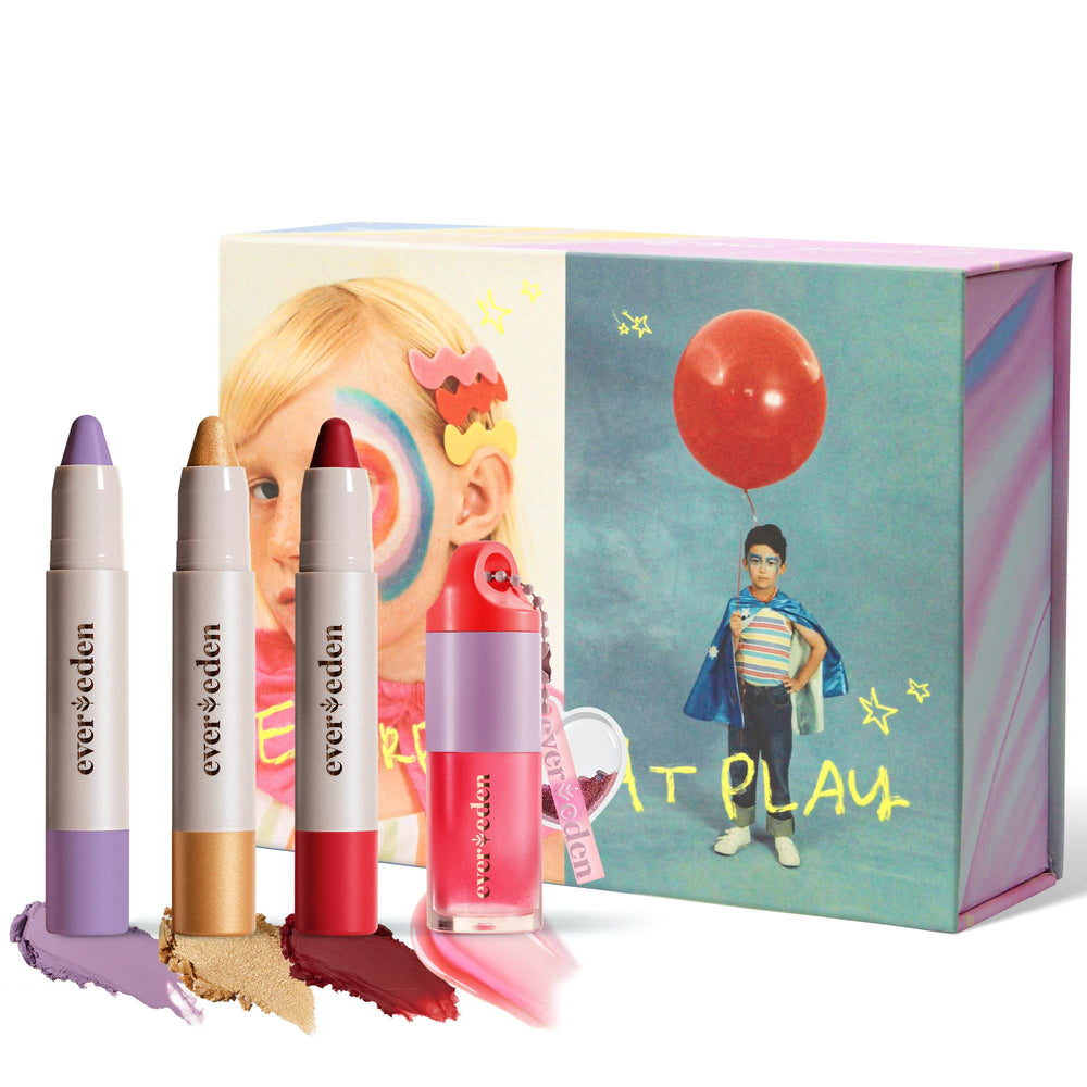Evereden Kids Face Color Luxe Set fantasy crayons close-up for expressive play and easy removal.