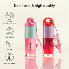 Evereden face color set rinses off easily with water.