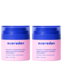 Evereden Kids Face Cream Cool Peach bottle shows gentle hydration in clean packaging.