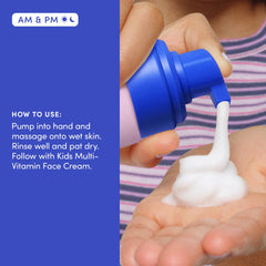 Evereden Kids Face Wash eco-friendly packaging signals gentle care with minimal waste.