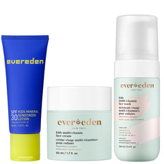 Evereden Kids Multi-Vitamin Face Wash bottle for gentle cleansing and oil balance.
