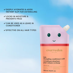 Evereden Kids Haircare Set Refill shampoo foam demonstrating soft cleansing for sensitive scalps